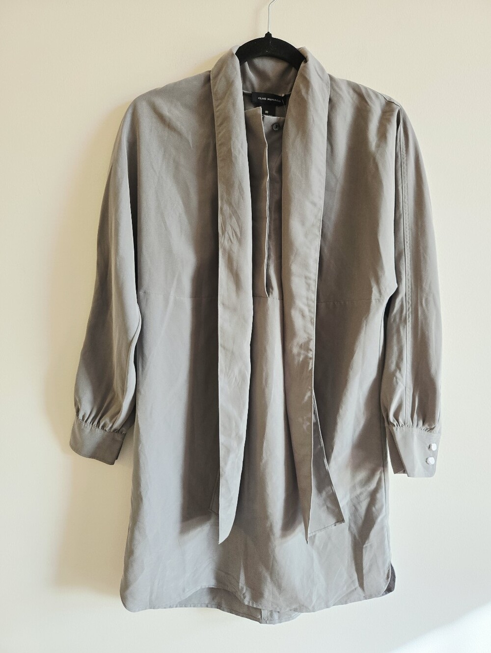 CLUB MONACO | NWT 00 (fits S/M) Shirt Dress | sage green | $279 retail